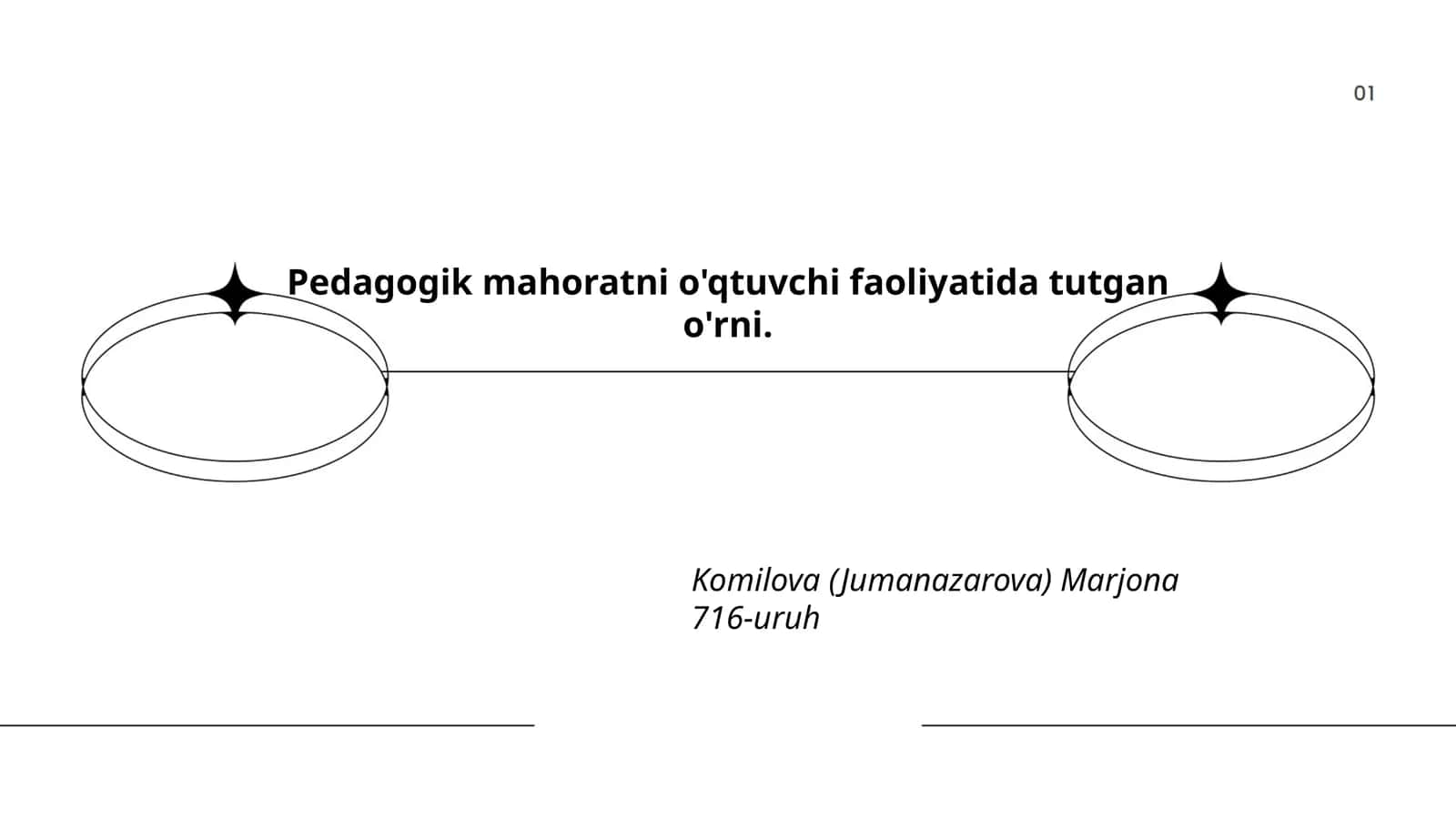Pedagogik mahoratni o'qtuvchi faoliyatida tutgan o'rni