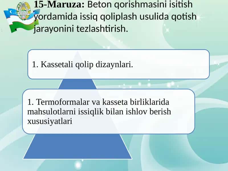 Betonqorishmasini isitish yordamida issiq qoliplash usuli