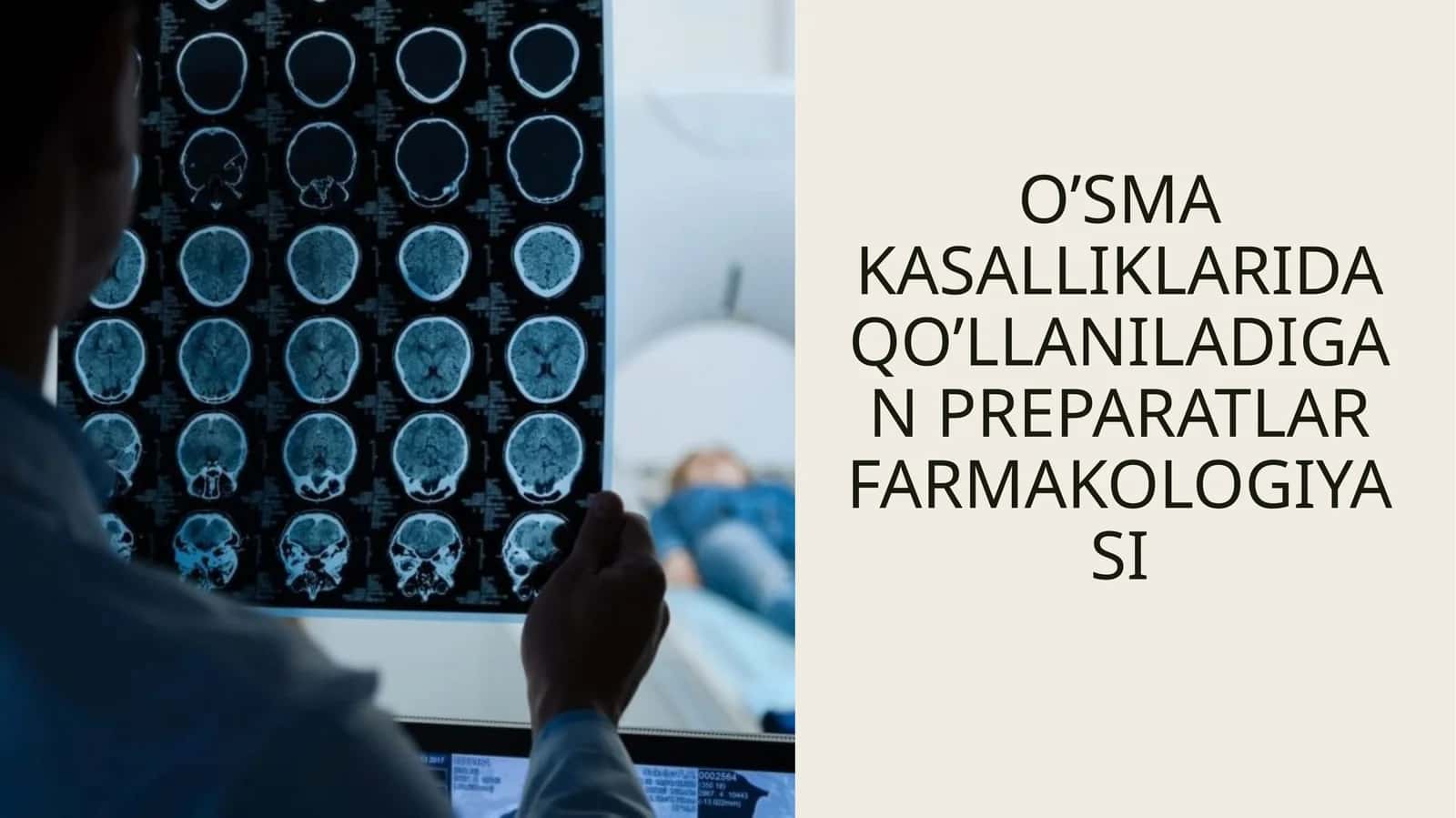 O’SMA KASALLIKLARIDA QO’LLANILADIGAN PREPARATLAR FARMAKOLOGIYASI
