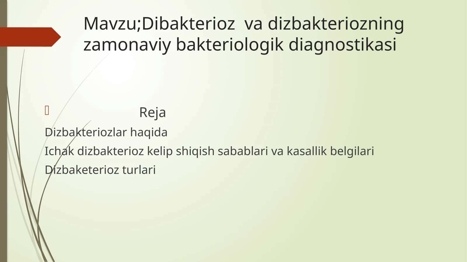 Dibakterioz va dizbakteriozning zamonaviy bakteriologik diagnostikasi