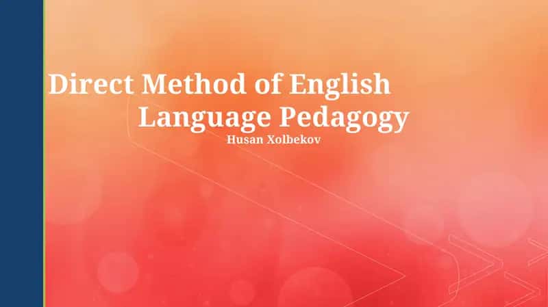 Direct Method of English