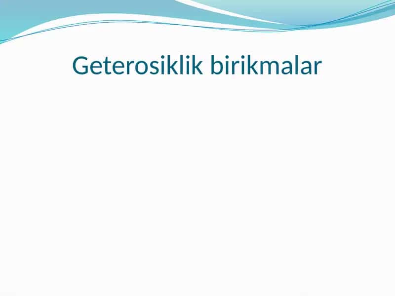 Geterosiklikbirikmalar