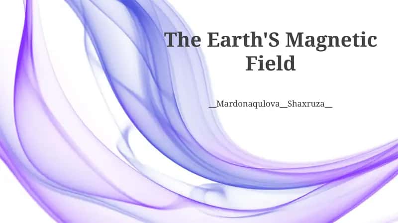 The Earth'S Magnetic Field