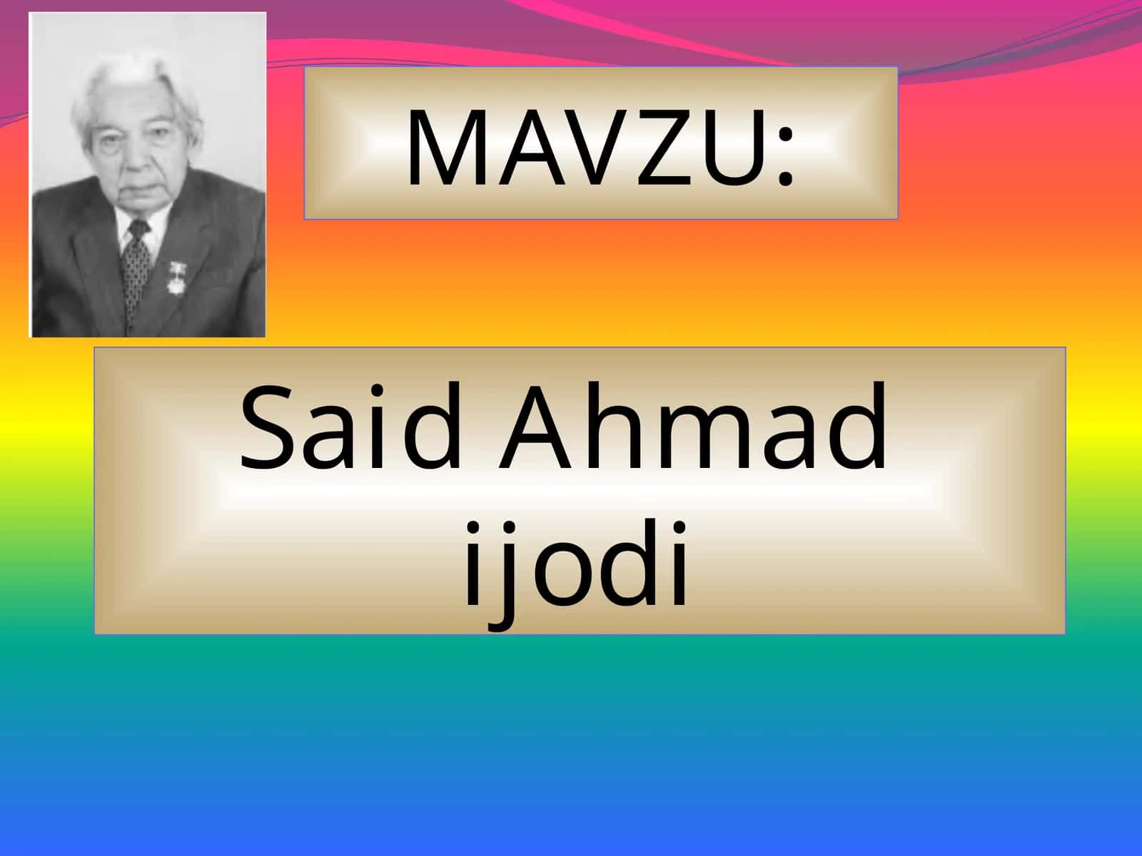 Said Ahmad