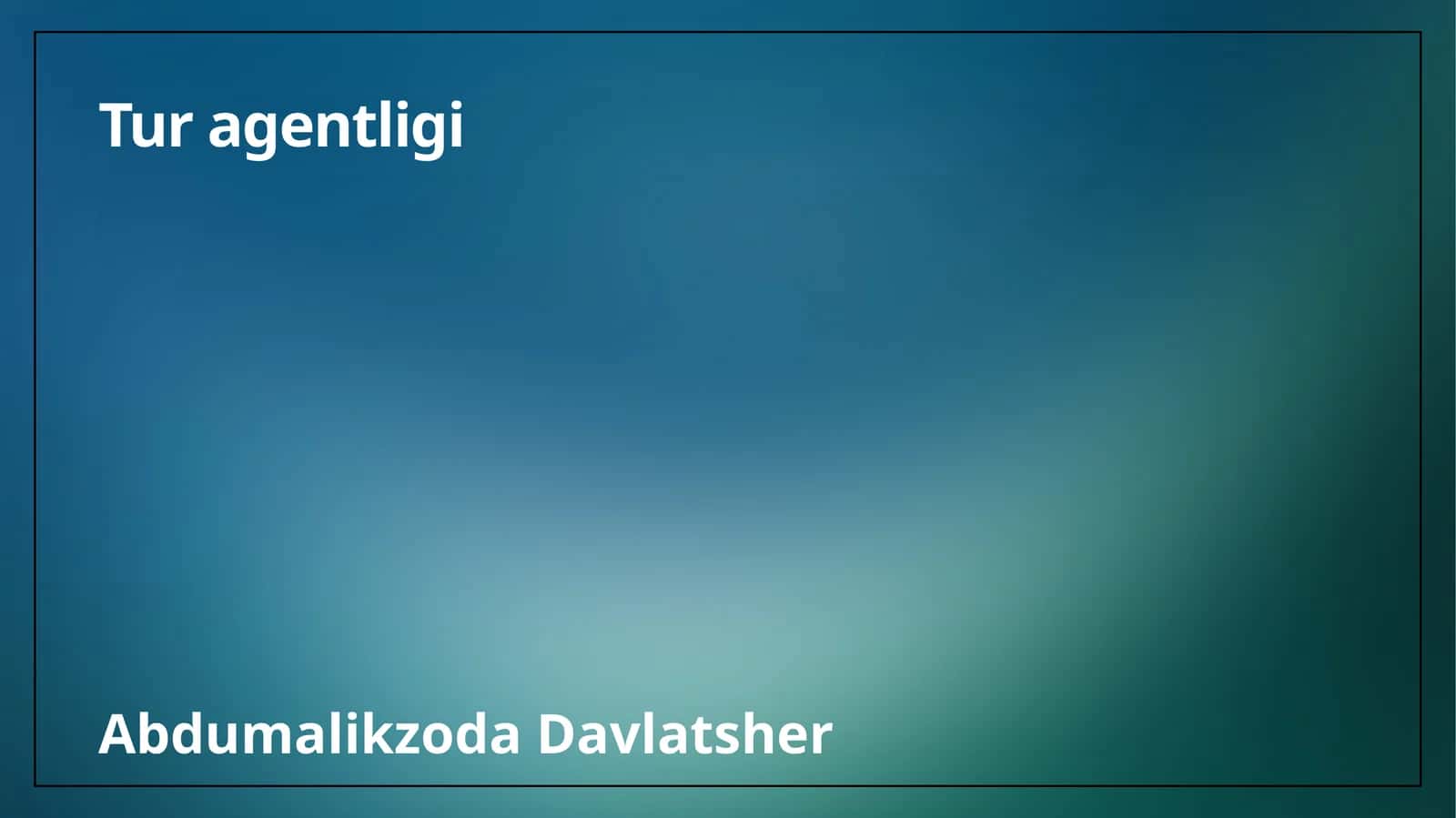 Tur agentligi