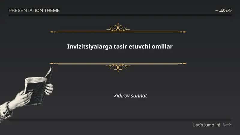 Invizitsiyalarga tasir etuvchi omillar