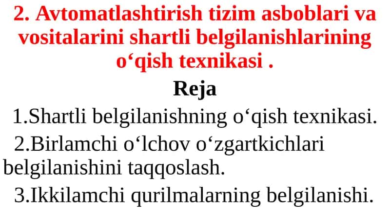 Avtomatlashtirishtizimasboblari va vositalari