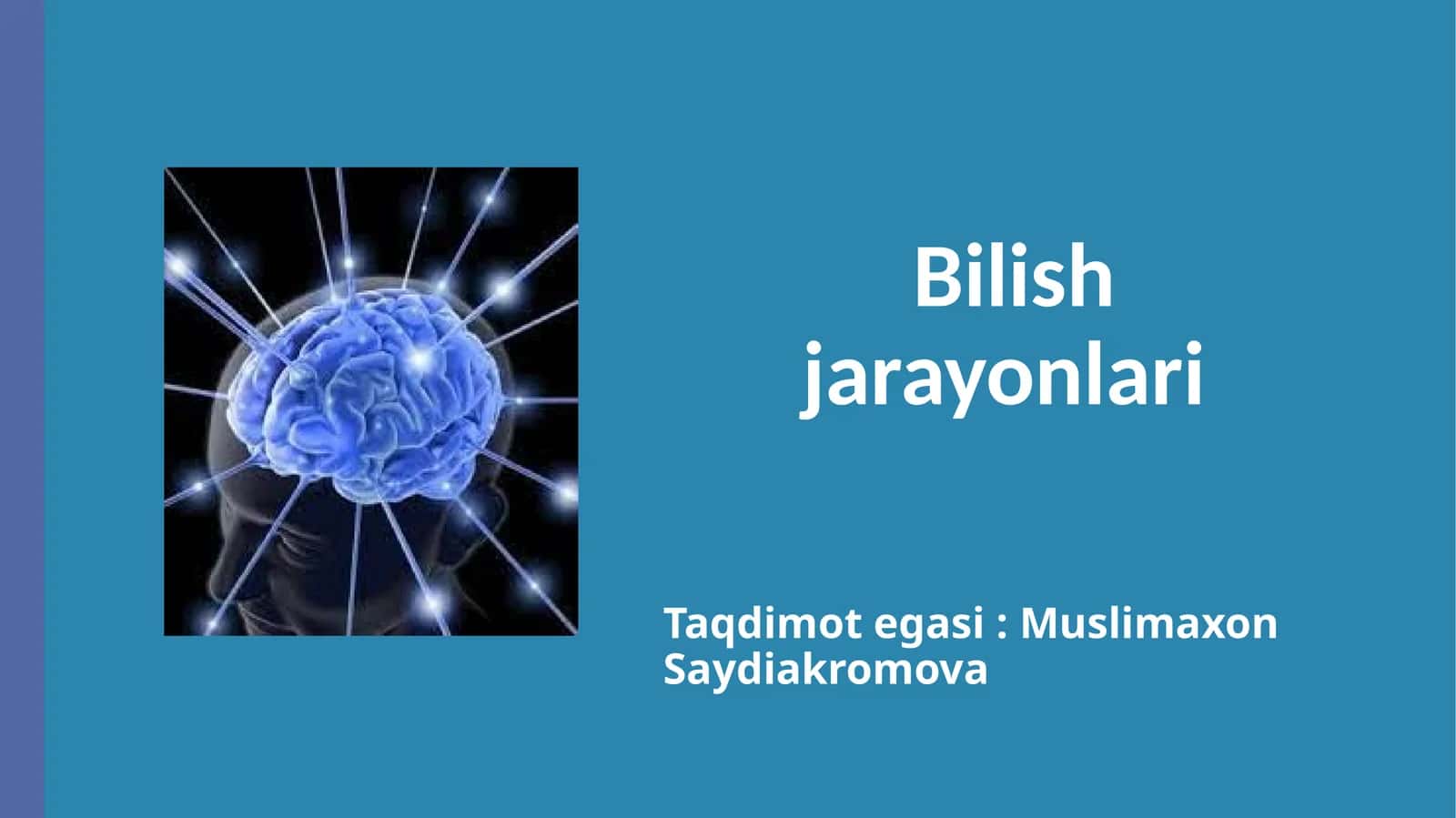 Bilish jarayonlari