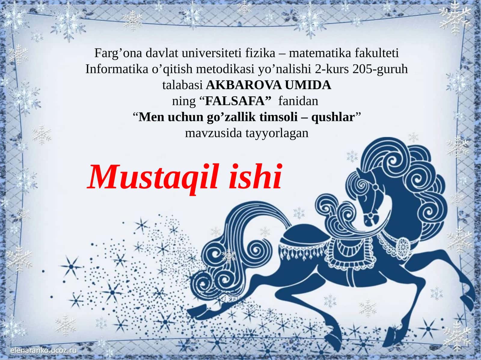 Menuchungi O'zallik Timsoli
