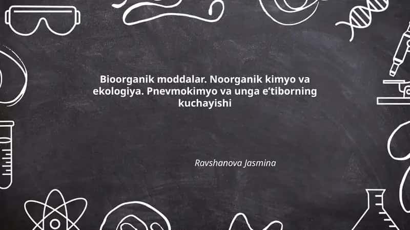 Bioorganik moddalar