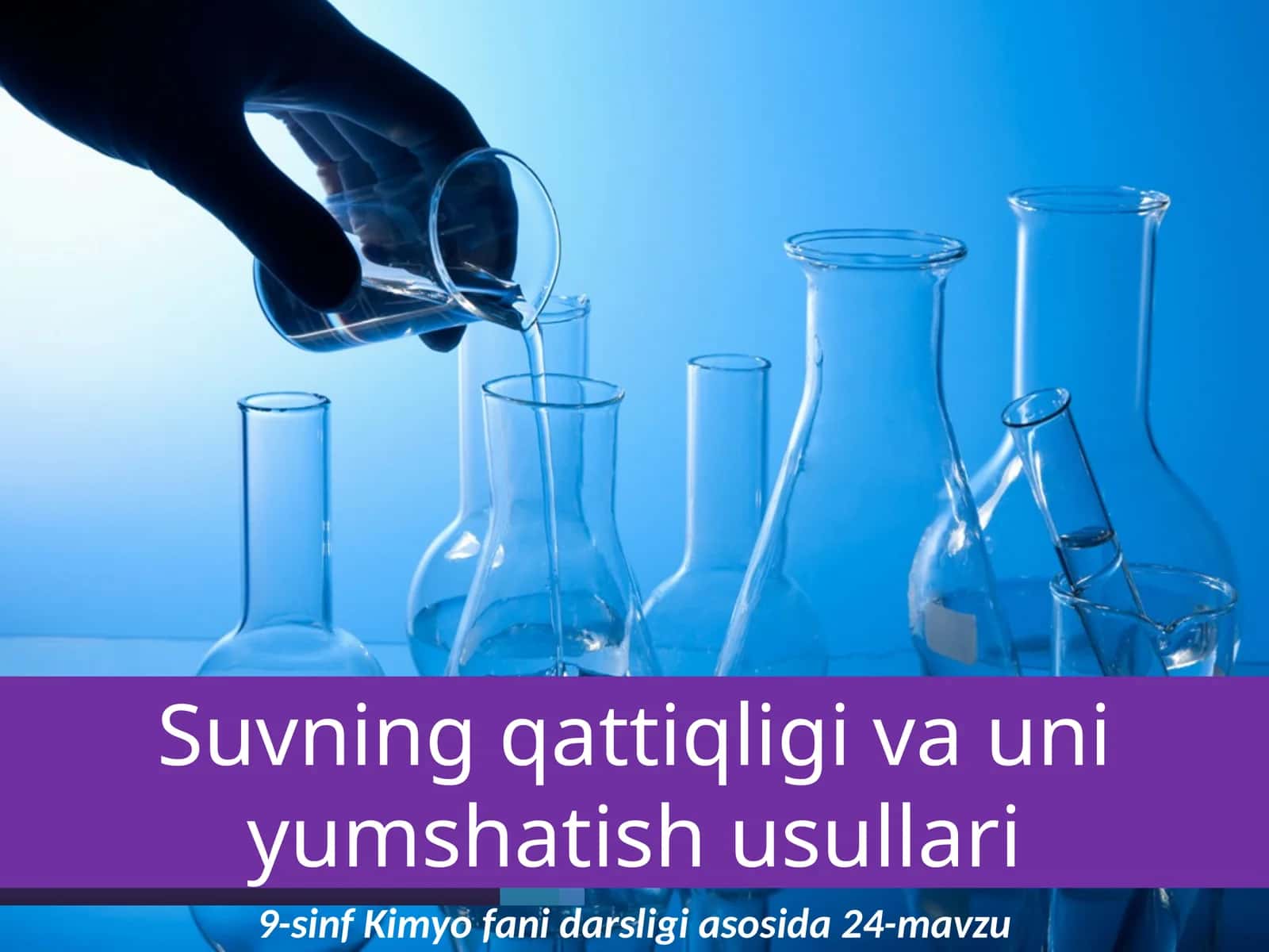 9-sinf Kimyo fanidan darsligi asosida 24-mavzu