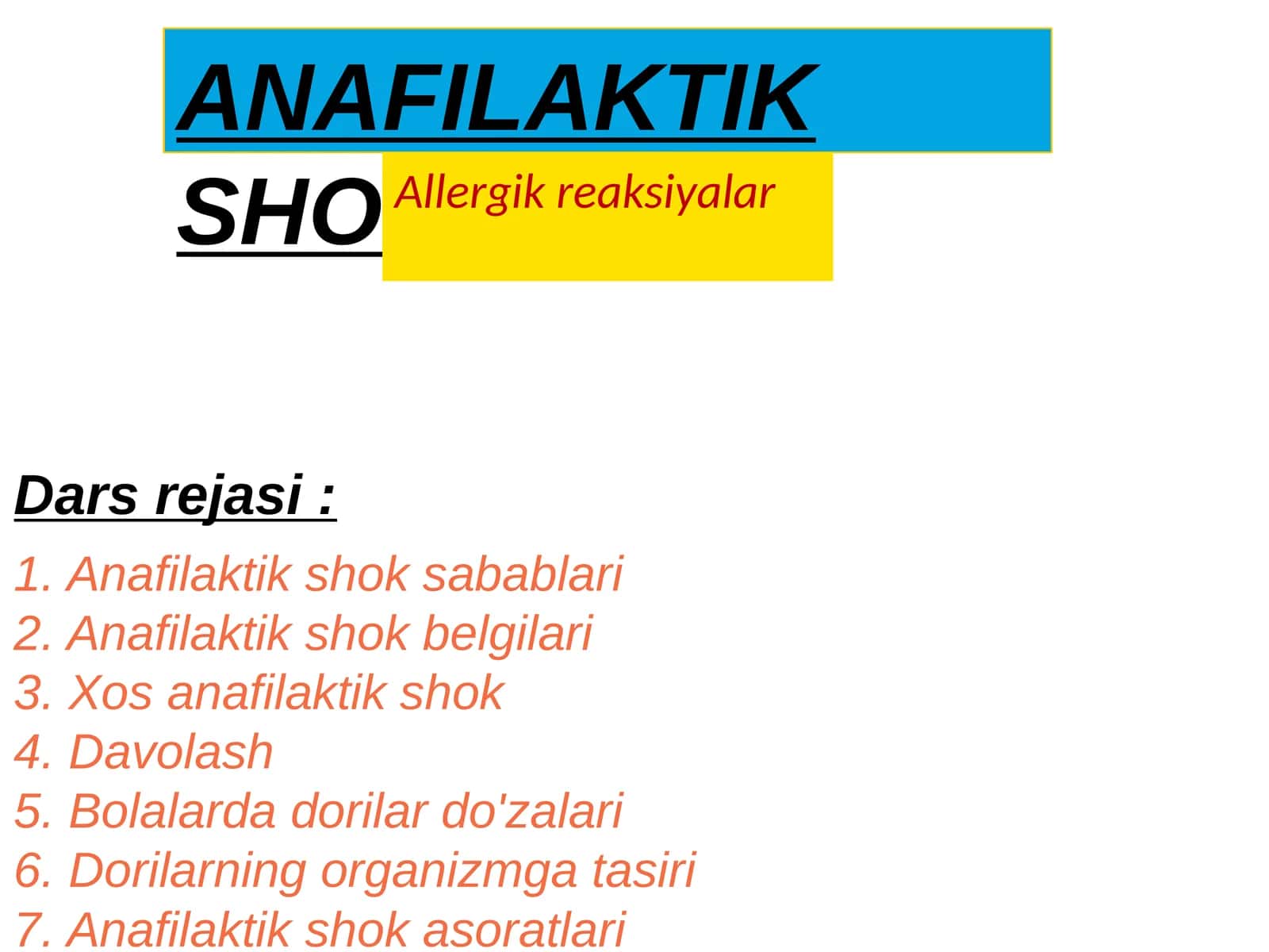 ANAFILAKTIK SHOK