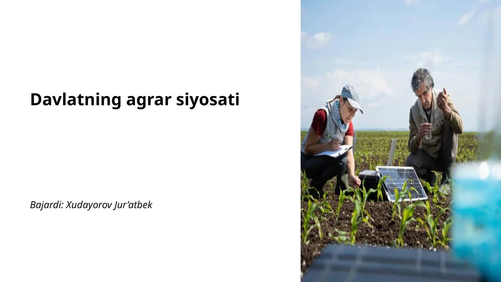 Davlatning agrar siyosati