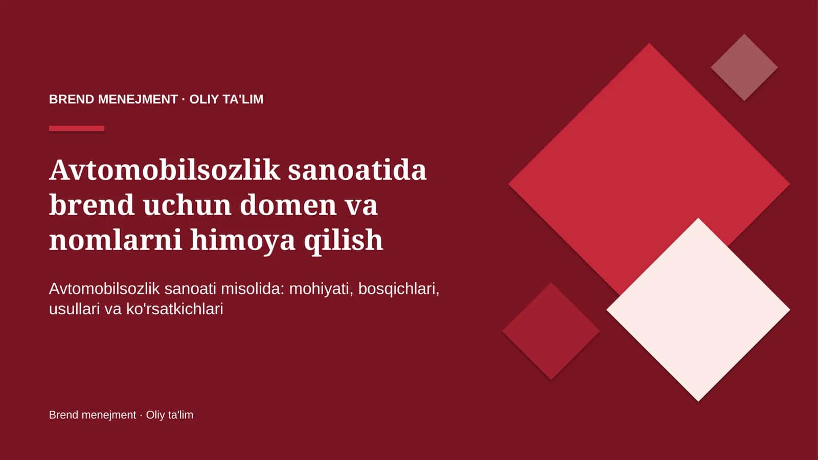 avtomobilsozlik sanoatida brend uchun domen va nomlarni himoya qilish 2915