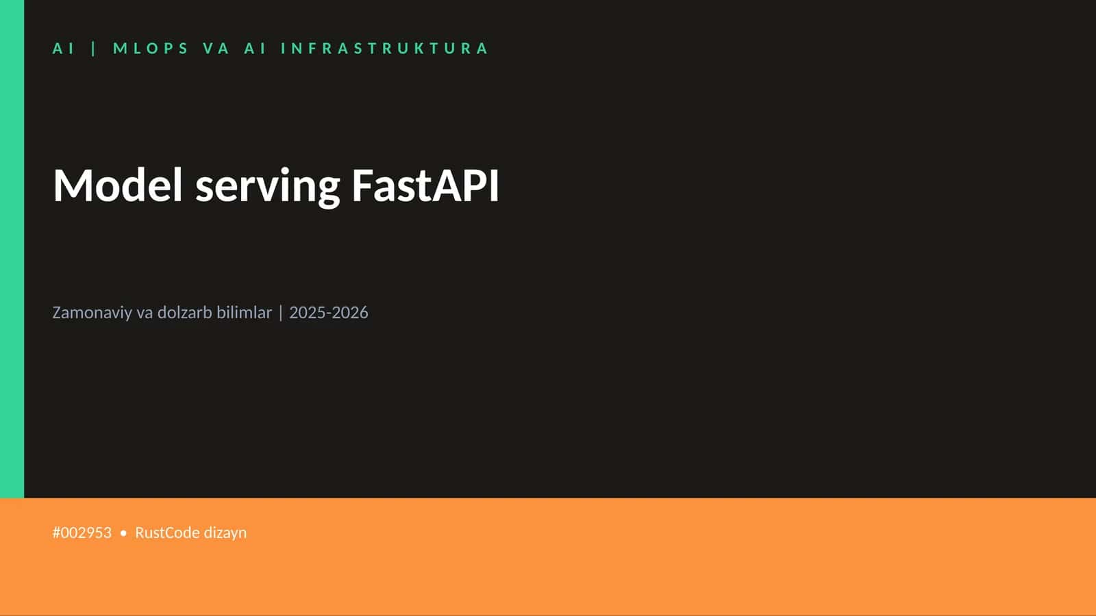 Model serving FastAPI