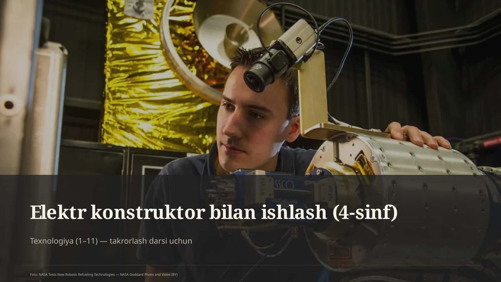 Elektr konstruktor bilan ishlash (4-sinf)
