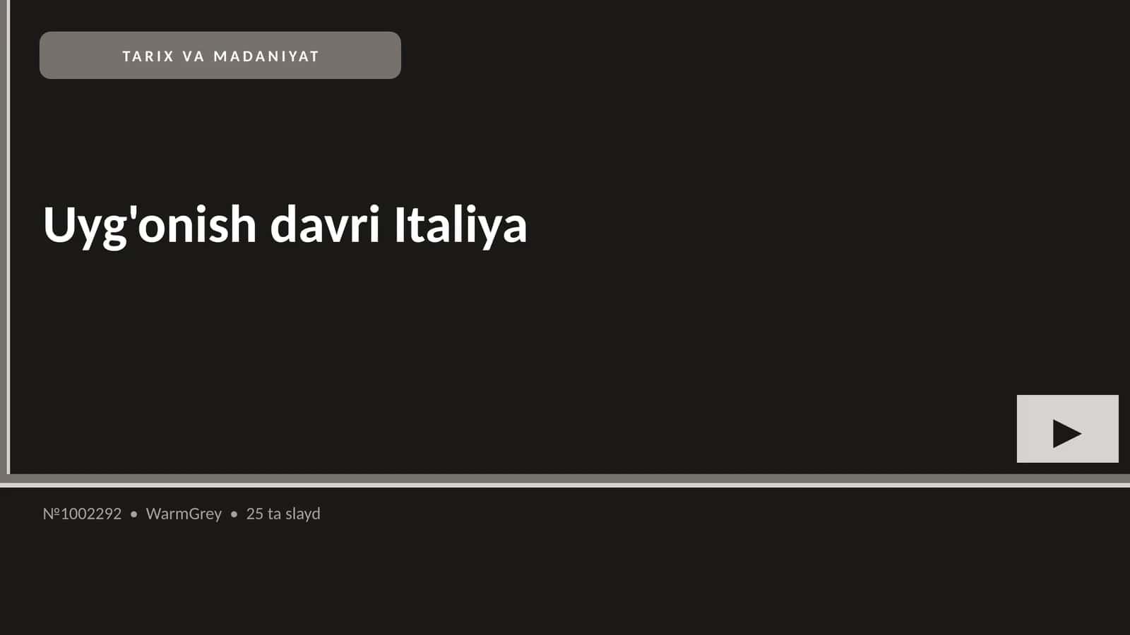 Uyg'onish davri Italiya