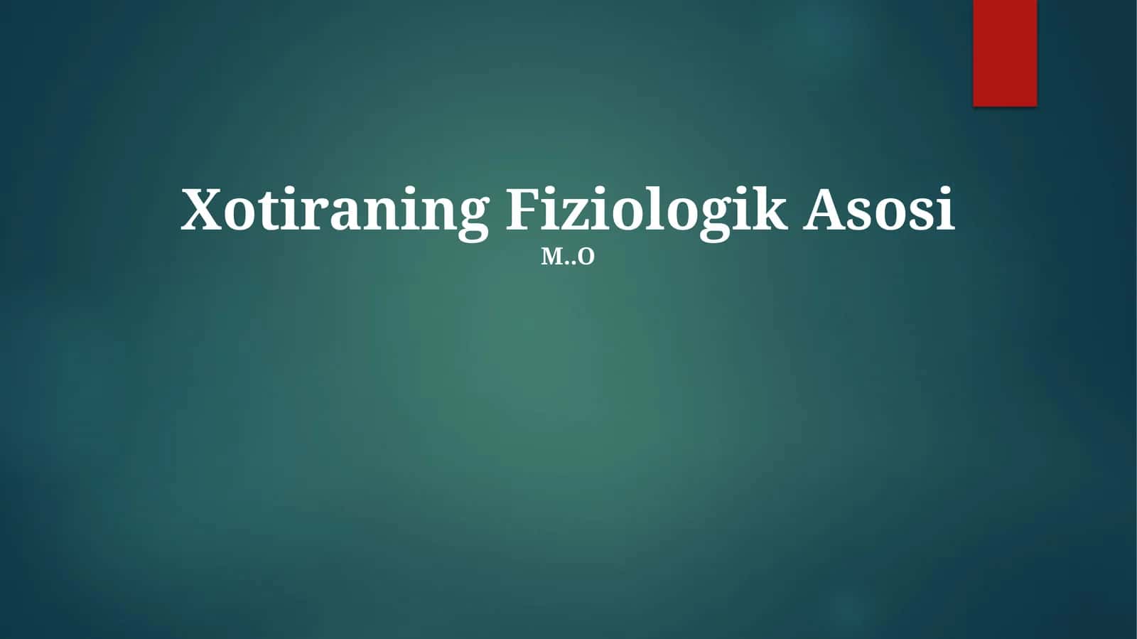 Xotiraning Fiziologik Asosi