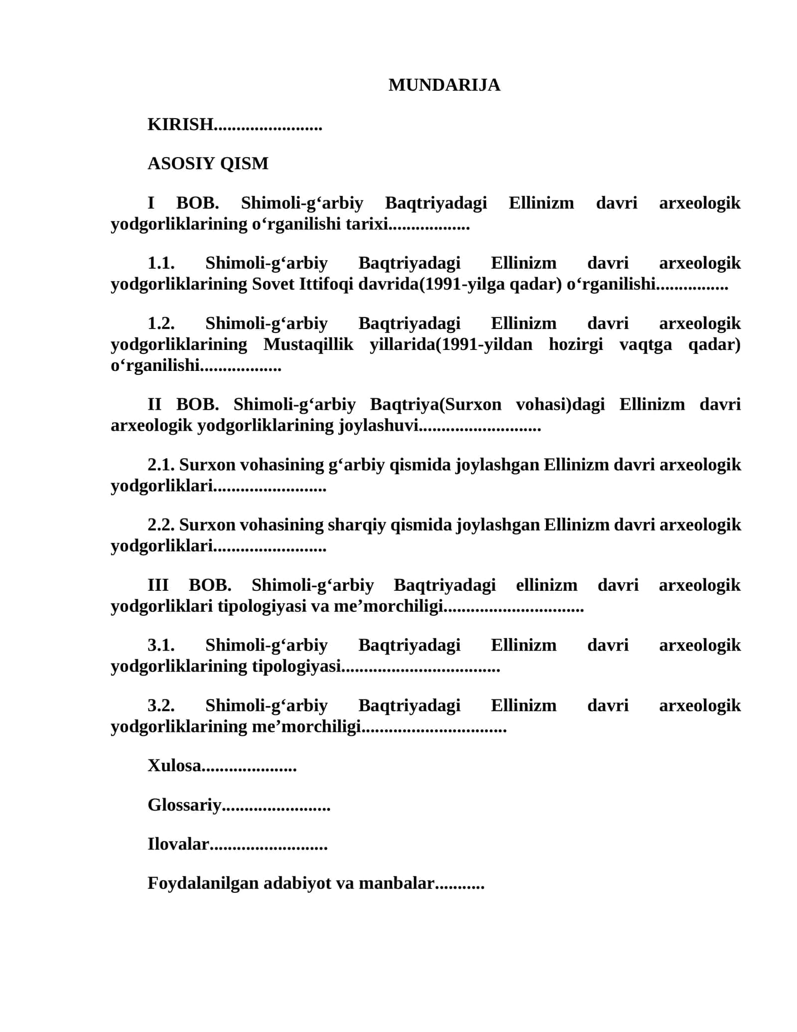 Shimoli-g‘arbiy Baqtriyadagi Ellinizm davri arxeologik yodgorliklarining o‘rganilishi tarixi