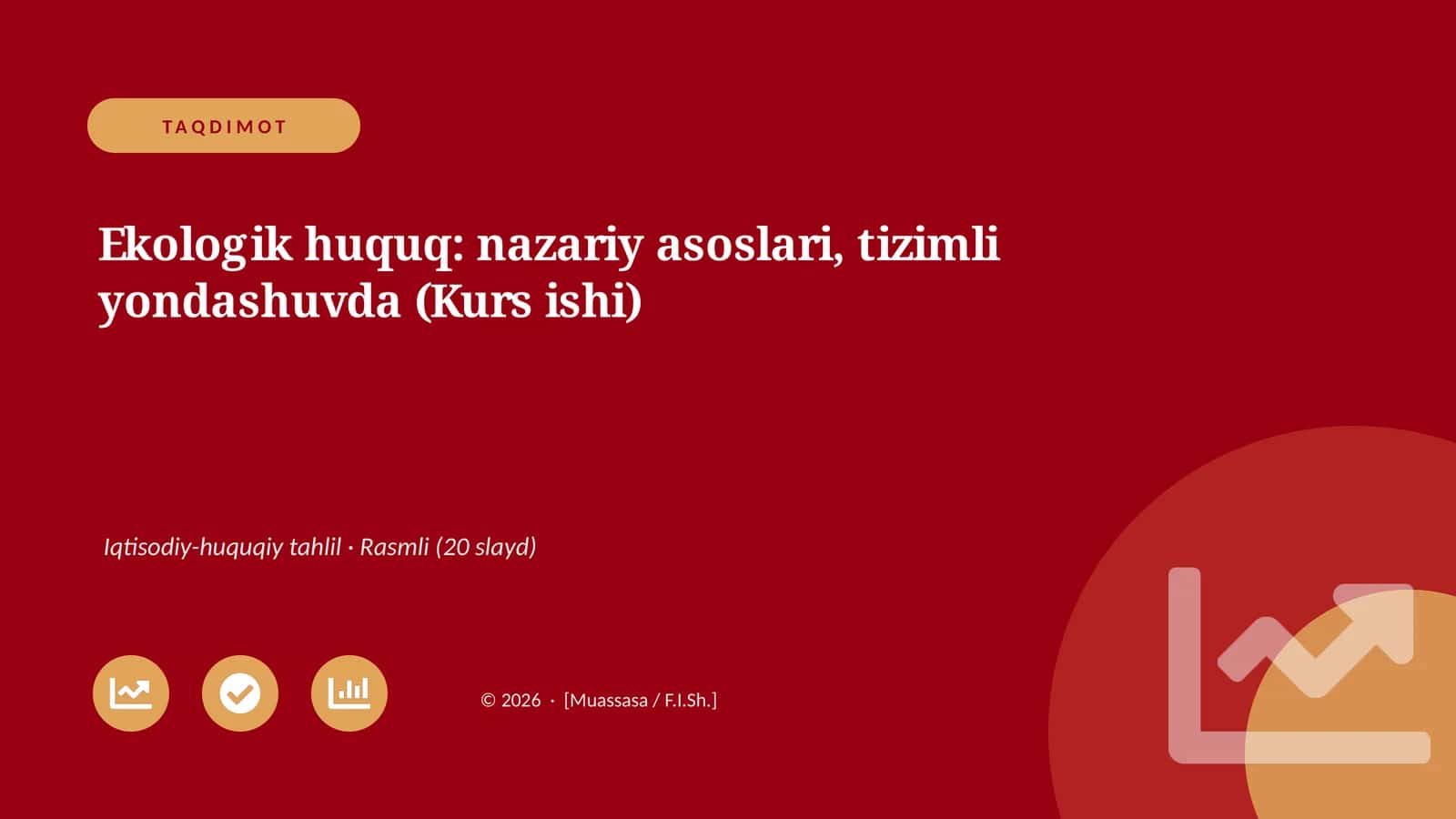 Ekologik huquq: nazariy asoslari, tizimli yondashuvda (Kurs ishi)