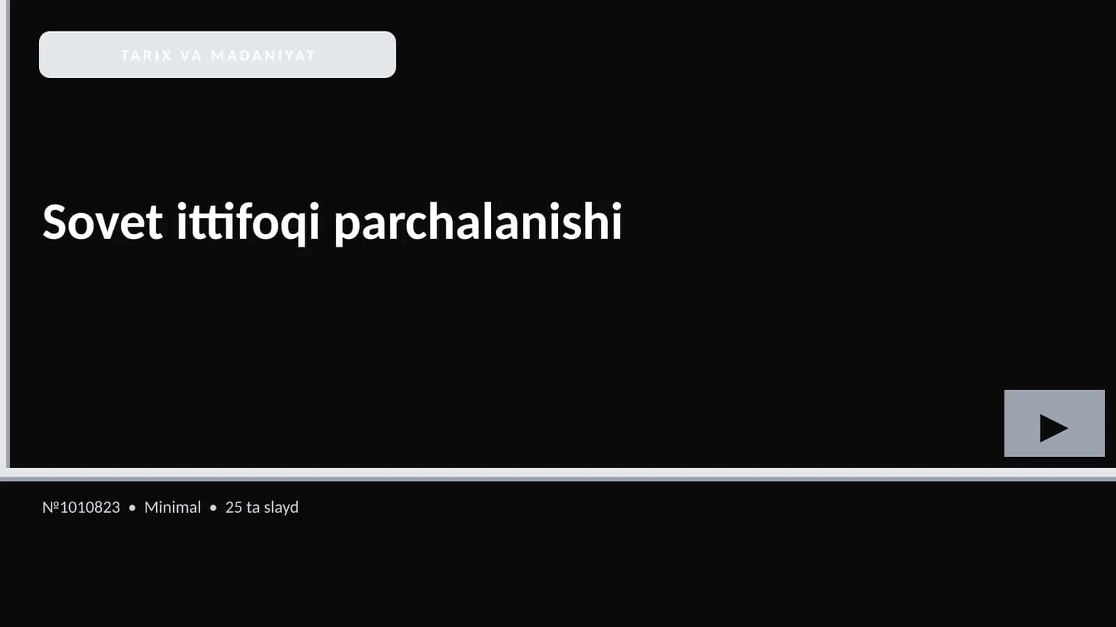Sovet ittifoqi parchalanishi