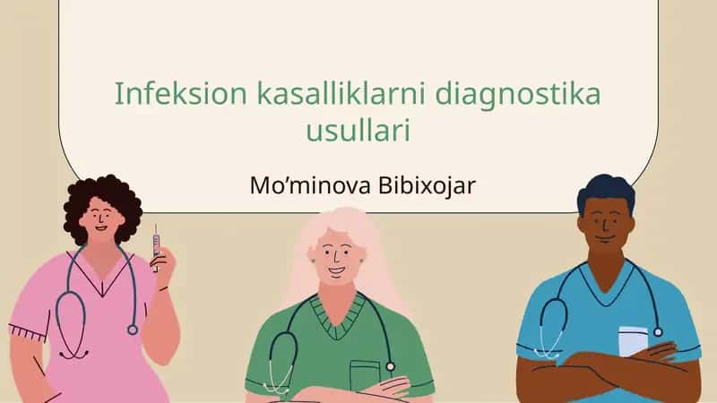 Infeksion kasalliklarni diagnostika usullari