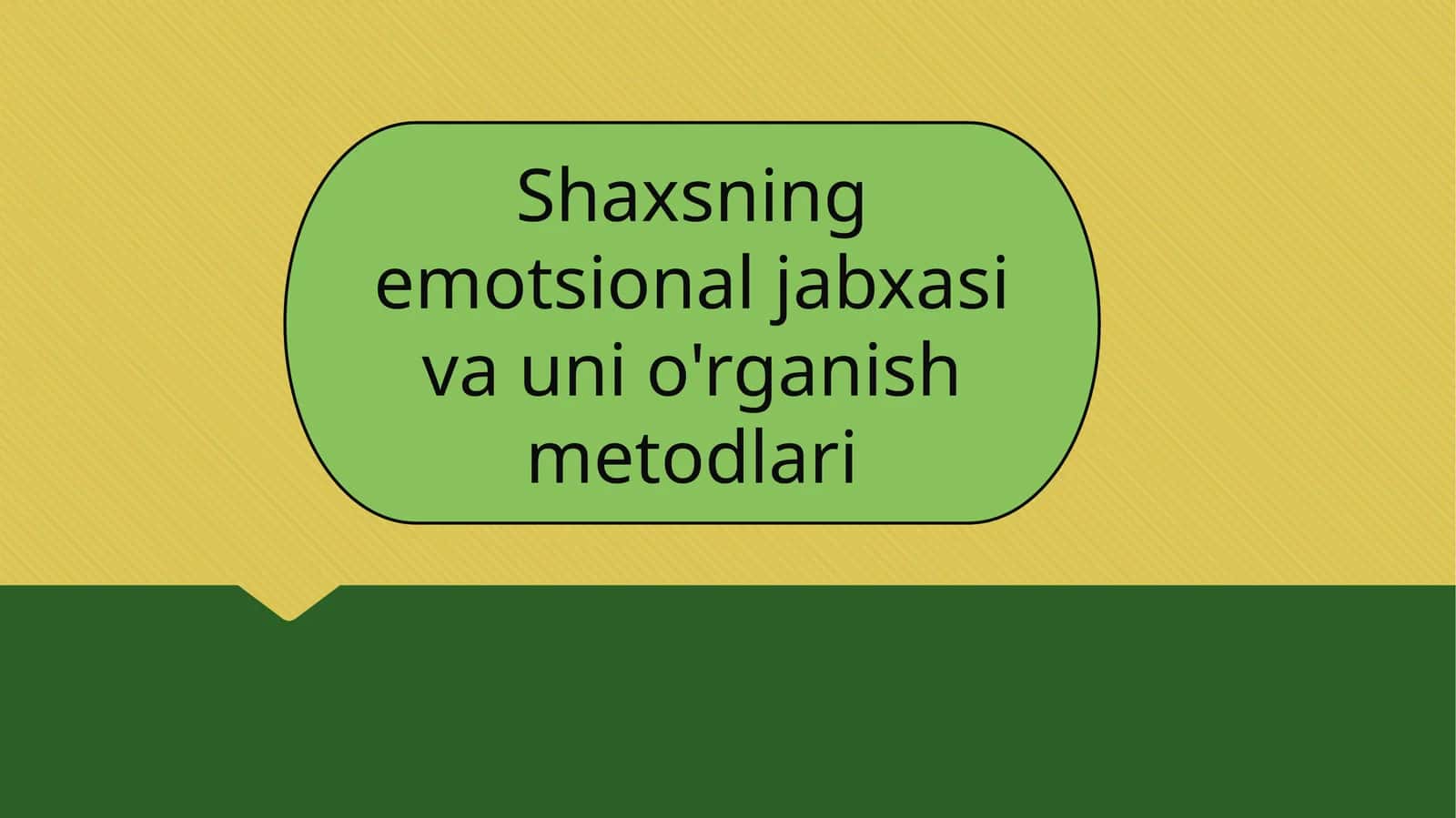 Shaxsning emotsional jahxasini va uni o'rganish metodlari