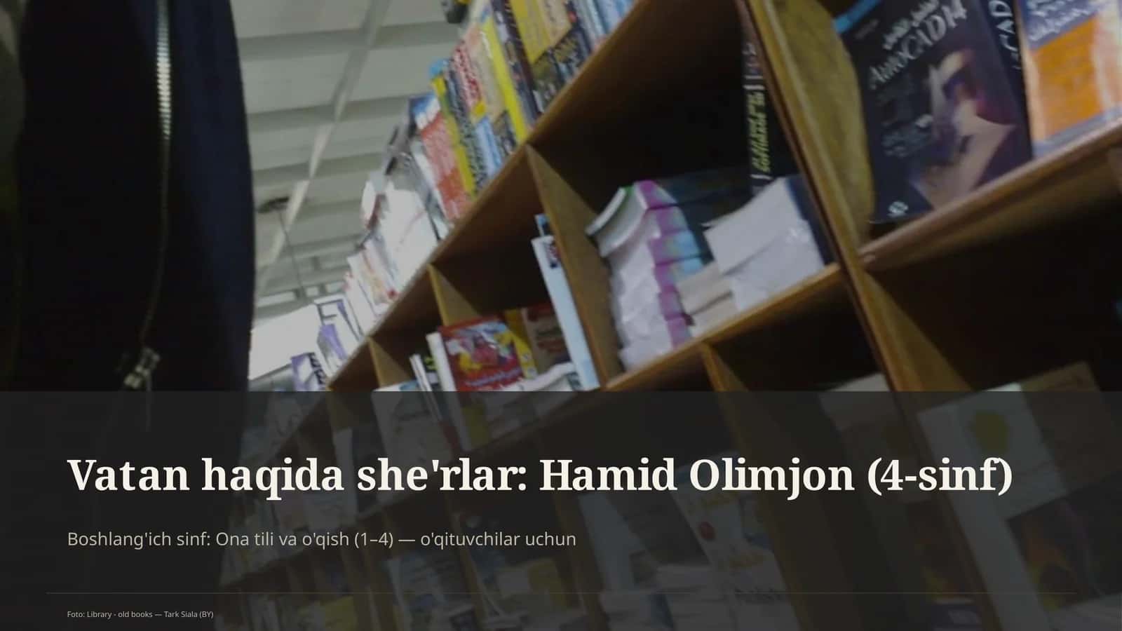 Ona tili va o'qish (1– 4) — o'qituvchilar uchun