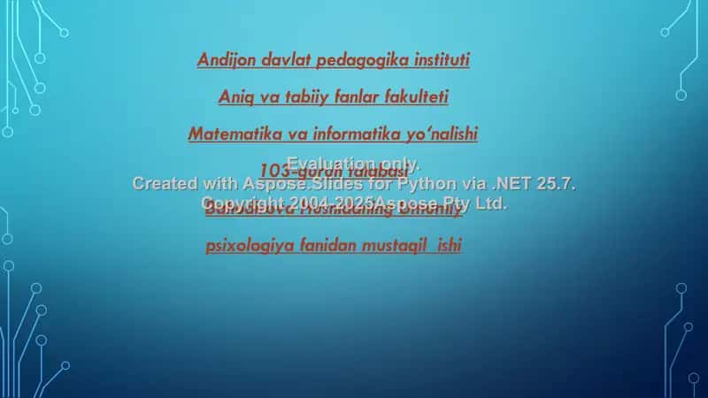 Kichik maktab yoshida psixik rivojlanish xususiyatlari