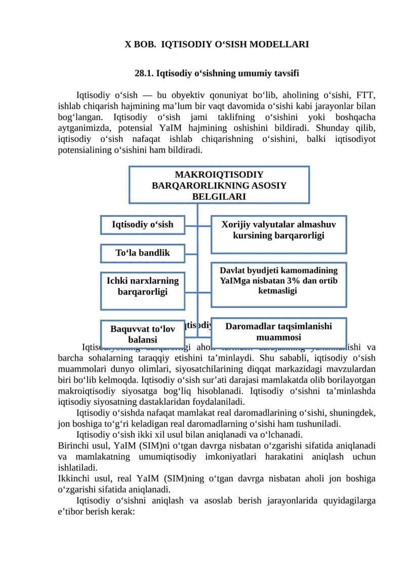 Iqtisodiy o'sish modellari