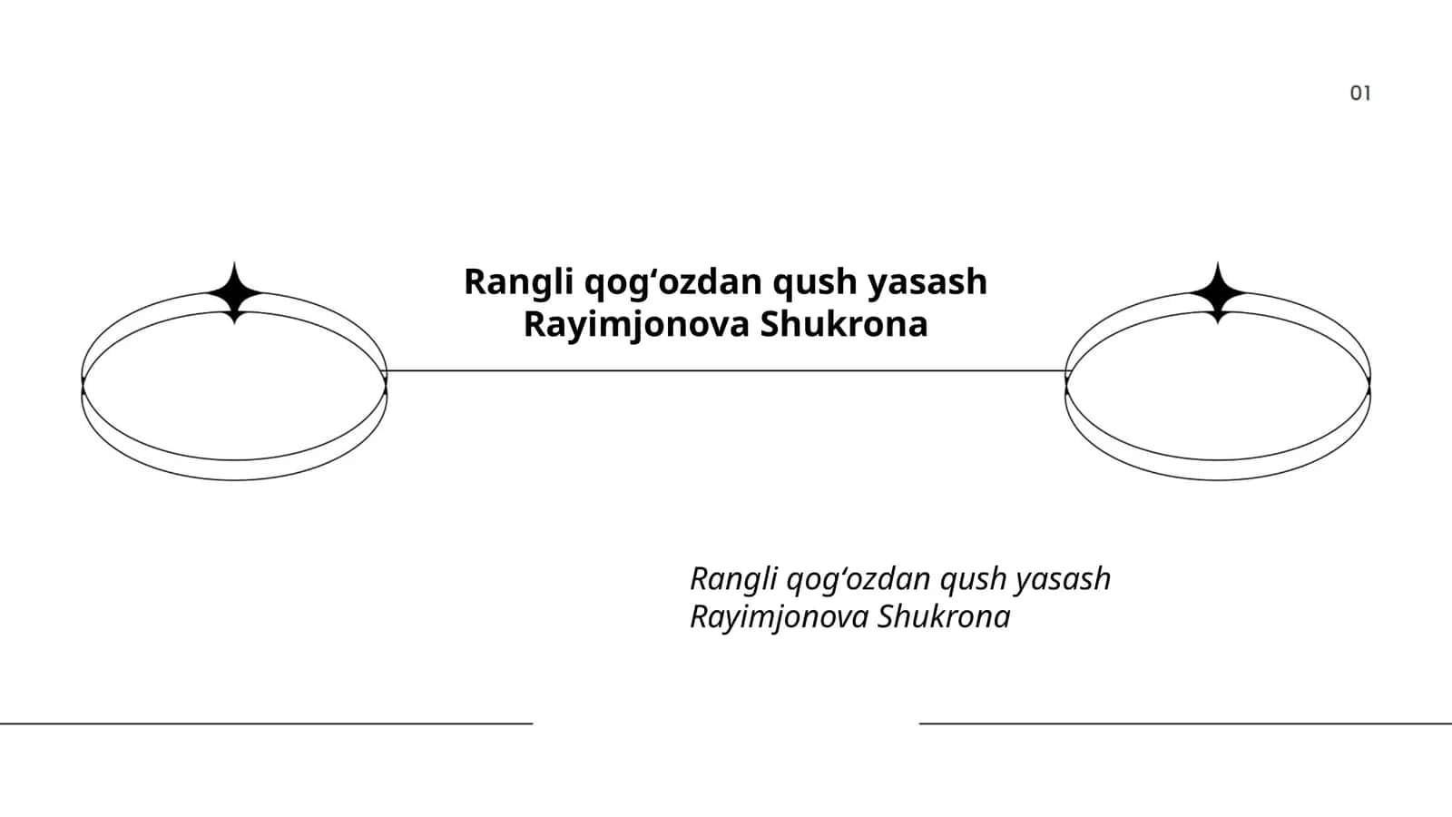 Rangli qogʻozdan qush yasash