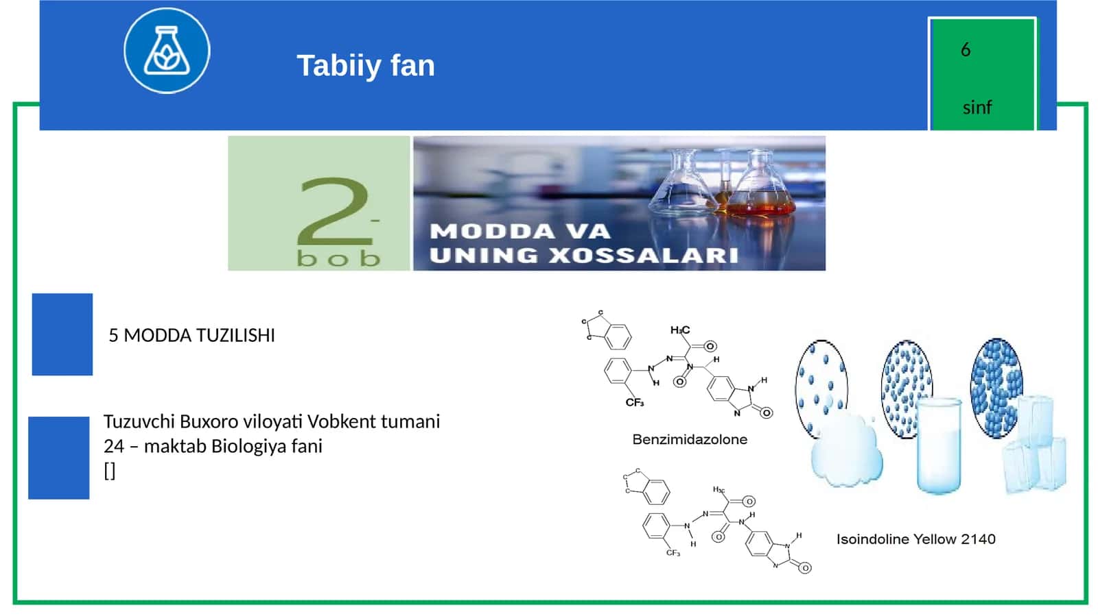 5 MODDA TUZILISHI