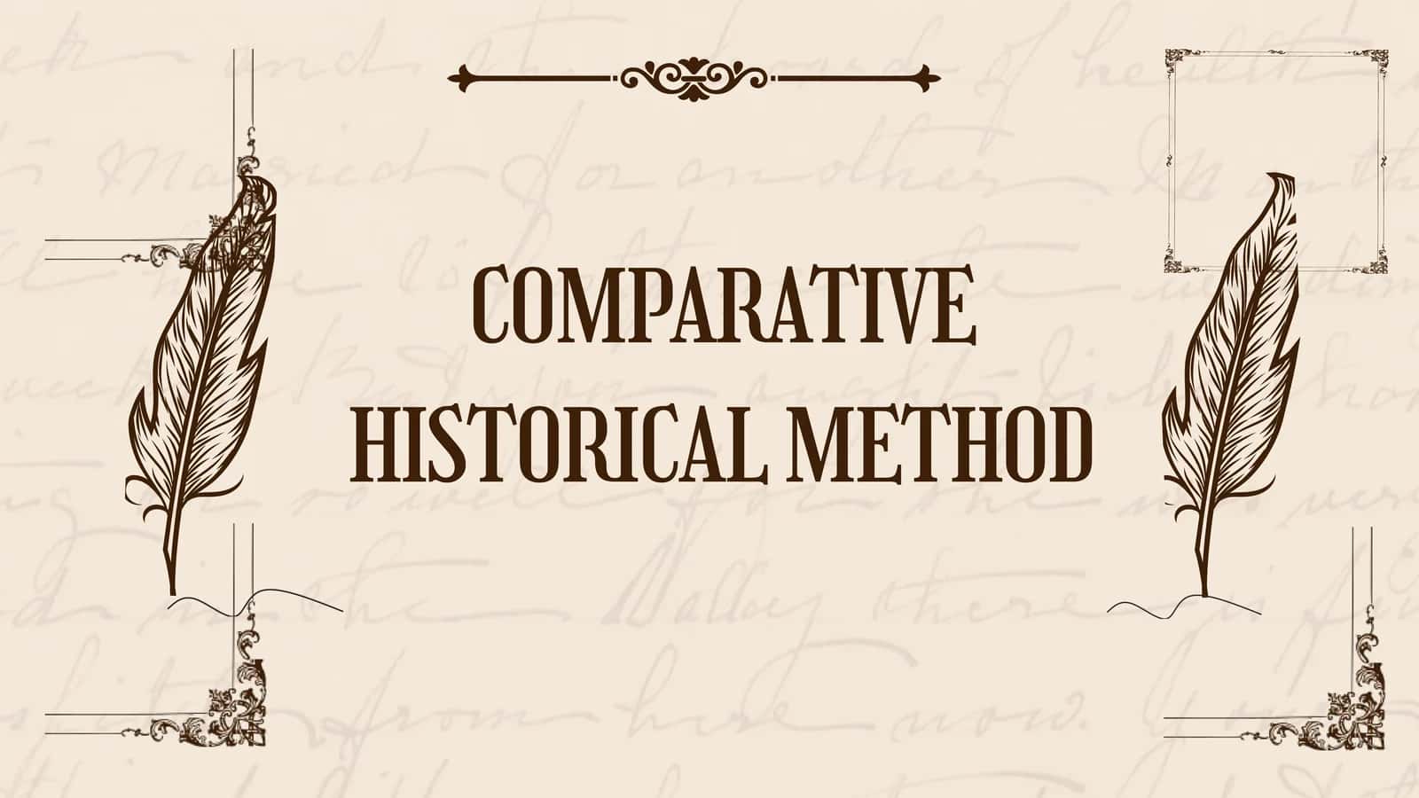 Comparative Historical Method