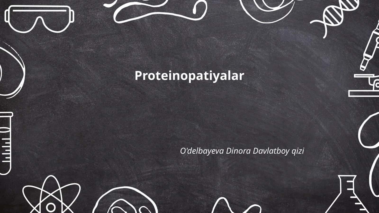 Proteinopatiyalar