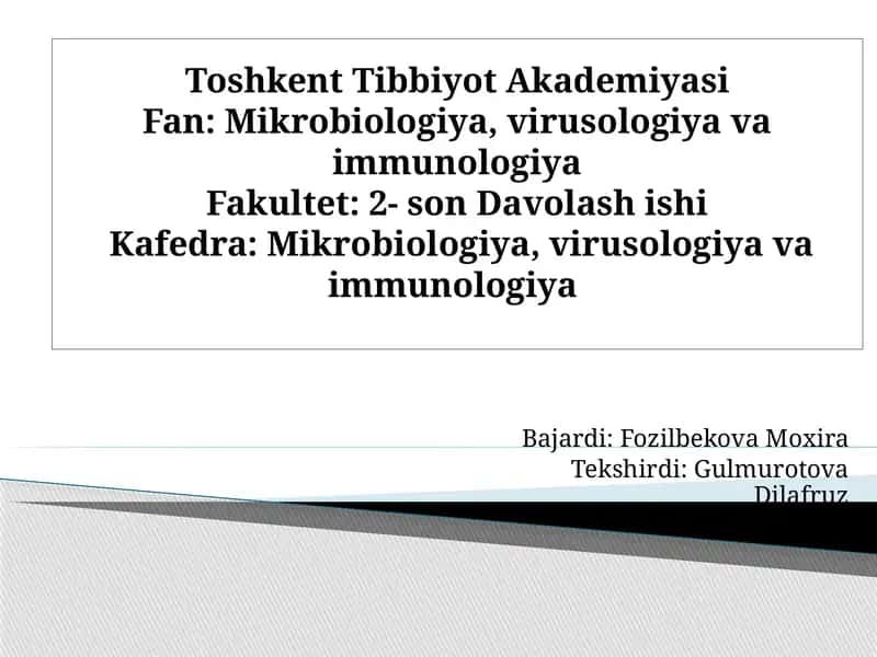 Shartli patogen dioriyaogen ichak gruppa bakteriyalari: Sitobakter, Klebsiella, Enterobakter
