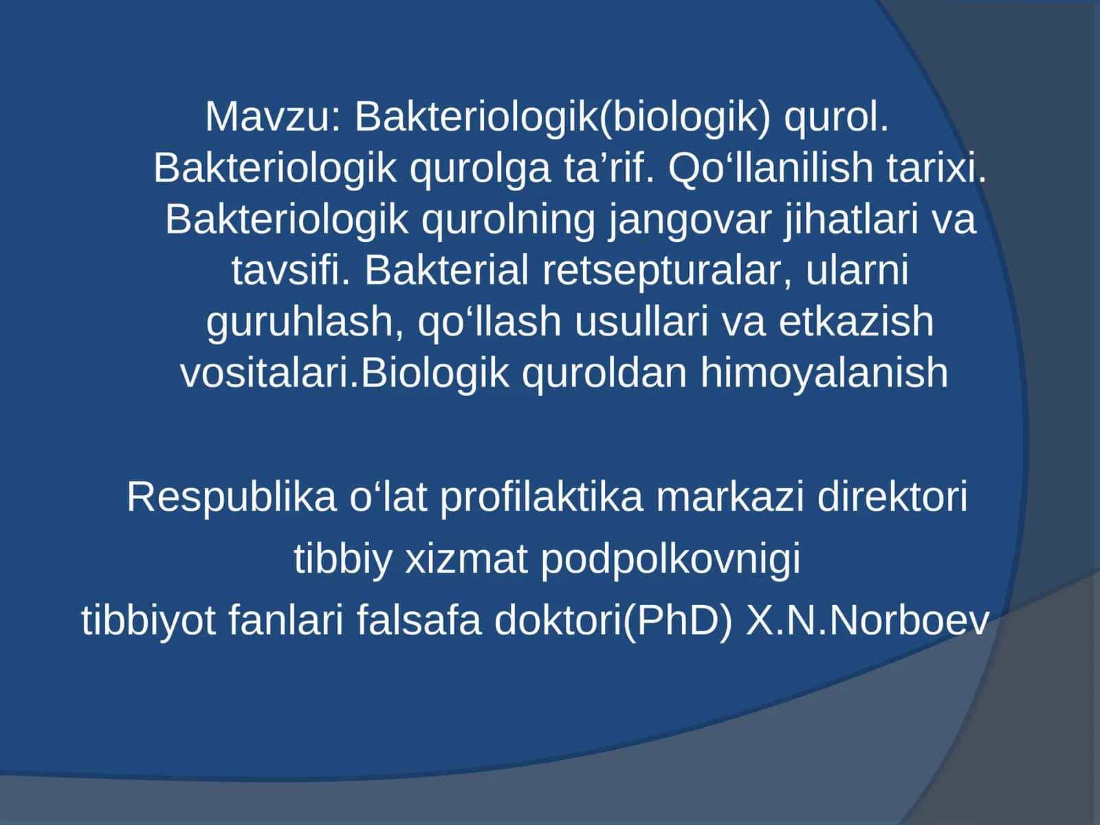Bakteriologik(biologik) qurol