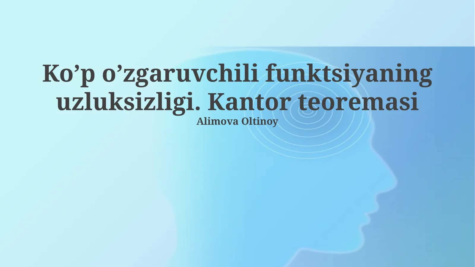 Kantor teoremasi