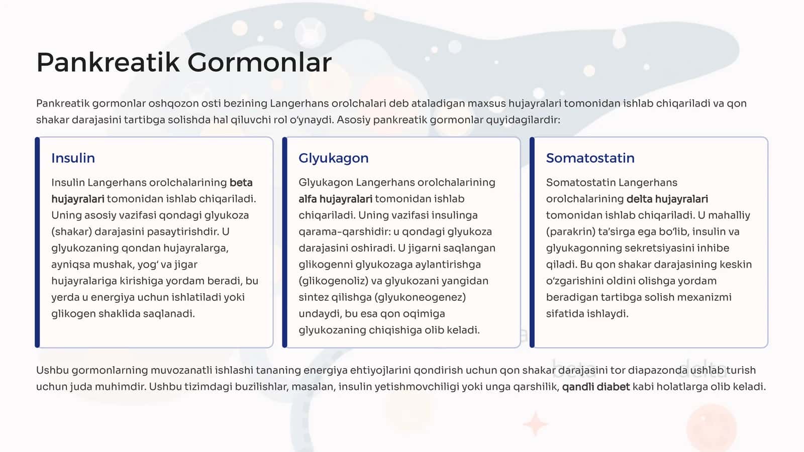 Pankreatik Gormonlar