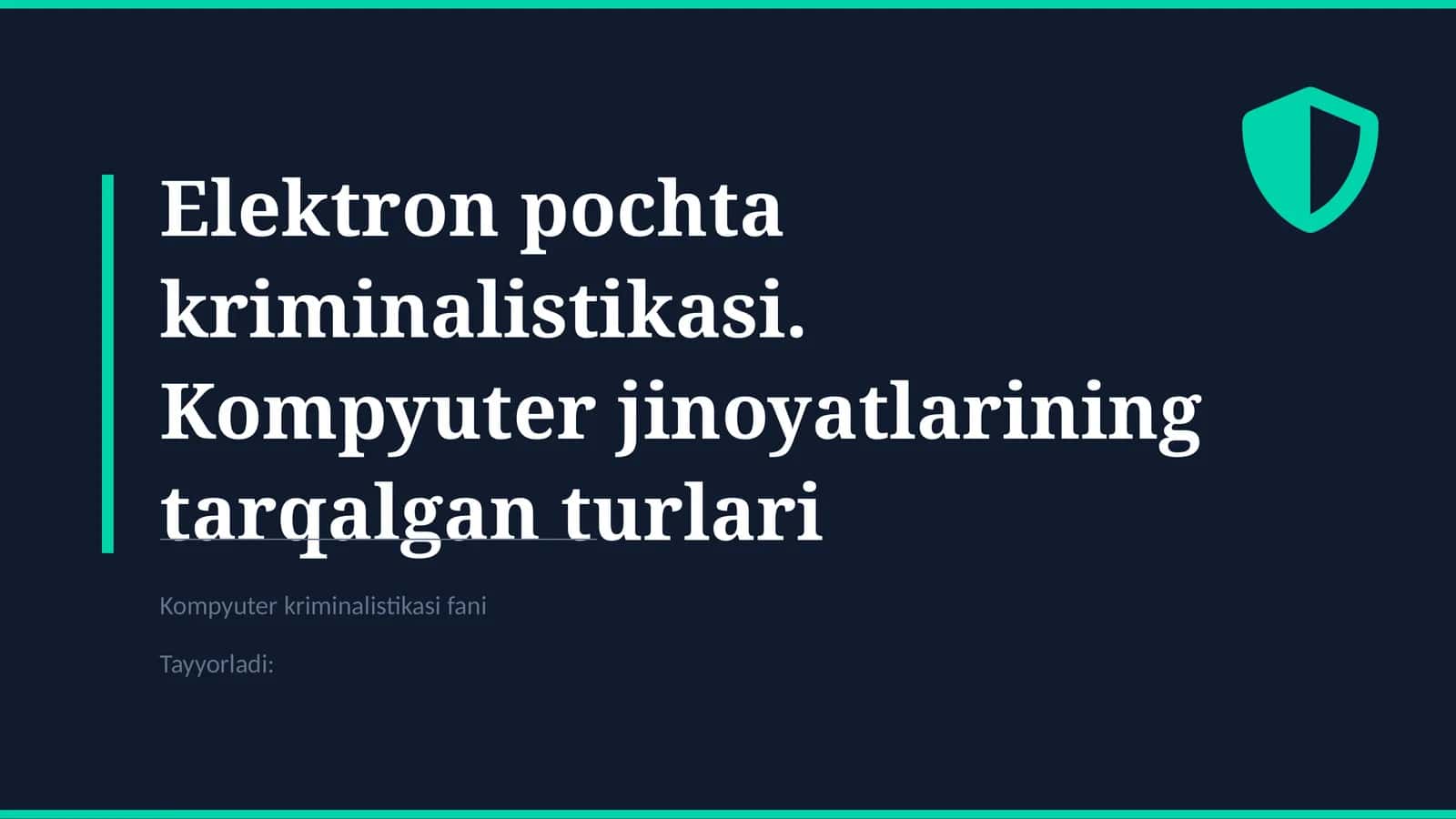 Elektron Pochta kriminalistikasi