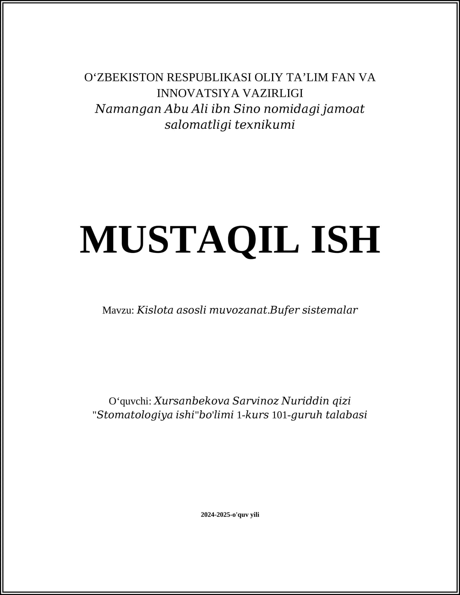 Kislota-asos muvozanati asoslari