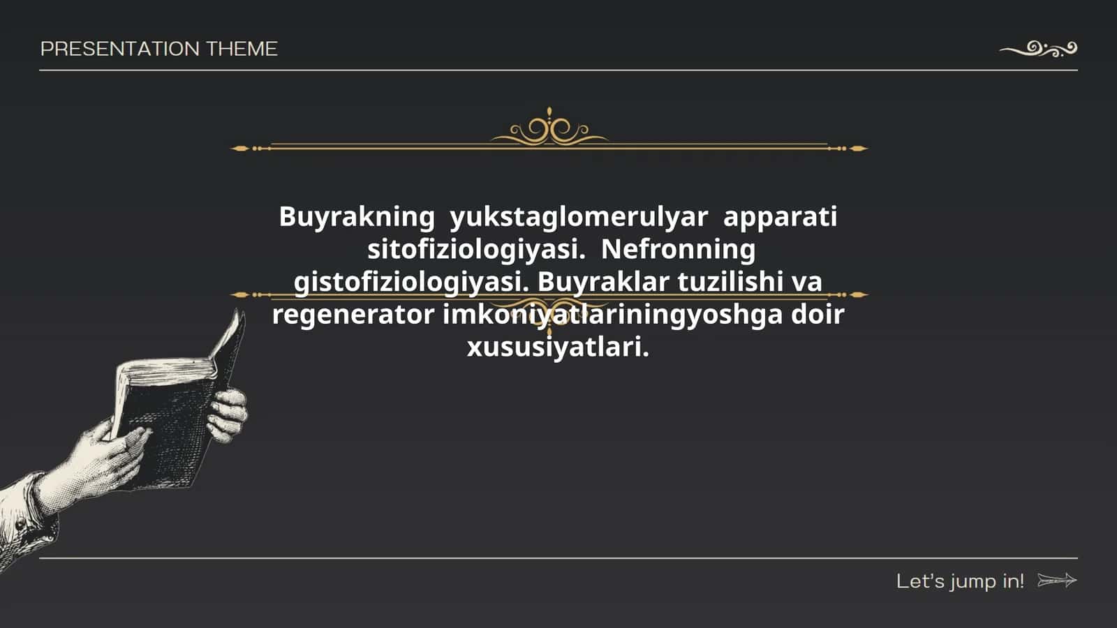 Buyrakning yukstaglomerulyar apparati sitofiziologiyasi. Nefronning gistofiziologiyasi. Buyraklar tuzilishi va regenerator imkoniyatlarining yoshga doir xususiyatlari
