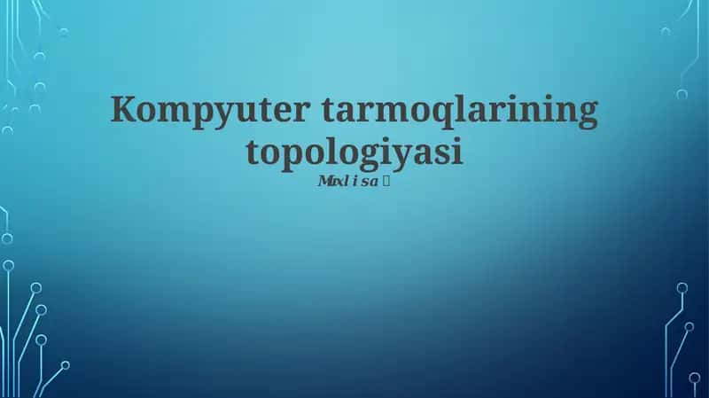 Yulduz topologiyasi