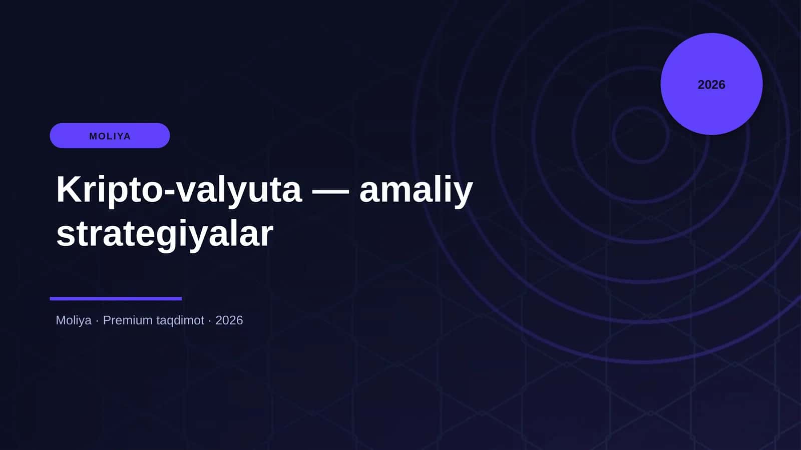 Kripto-valyuta — amaliy strategiyalar