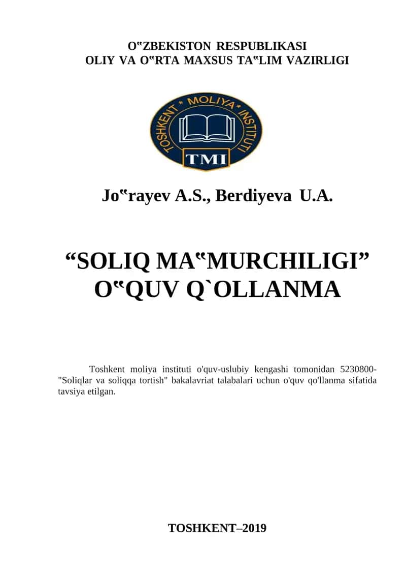 SOLIQ MA‟MURCHILIGI