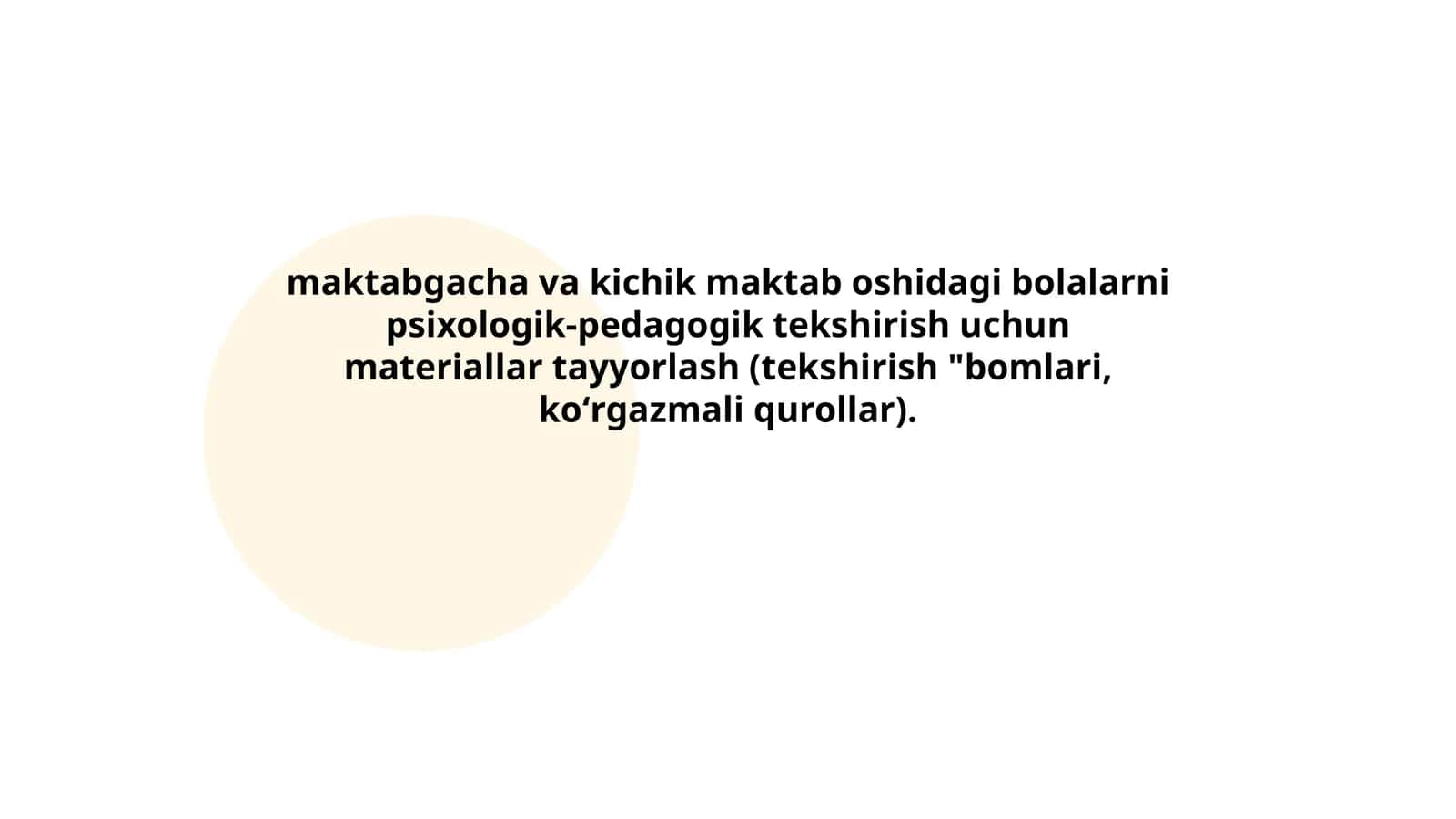 Motorik rivojlanishni baholash