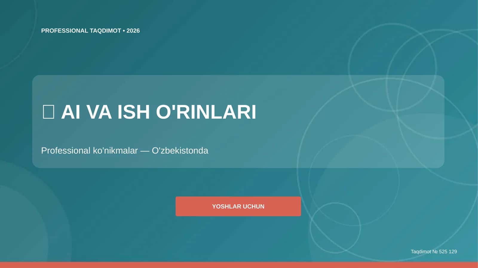 AI va ish o'rinlari: professional ko'nikmalar (O'zbekistonda)