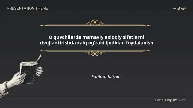 Ma'naviy Axloqiy Sifatlarni Rivojlantirish