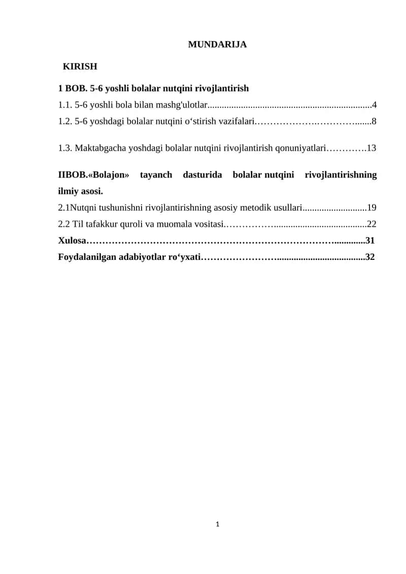 5-6 yoshli bolalar nutqini rivojlantirish