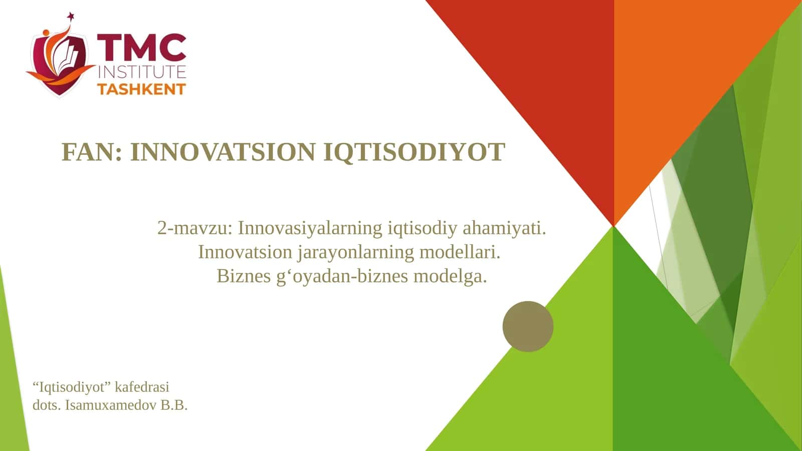 Innovatsion iqtisodiyot