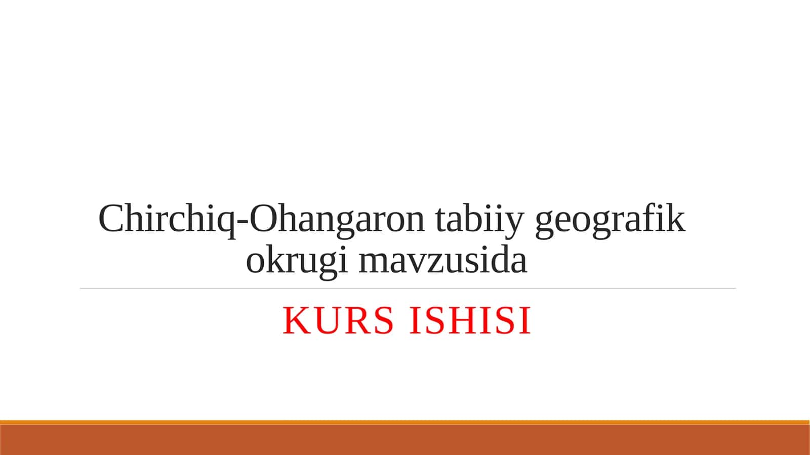 Chirchiq-Ohangaron tabiiy geografik okrugi